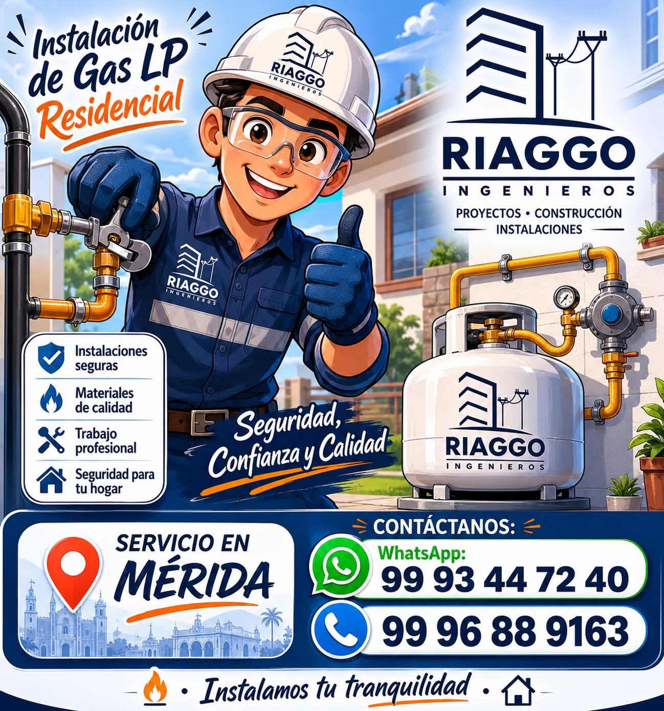 Instalación de Gas LP Residencial - Riaggo Ingenieros