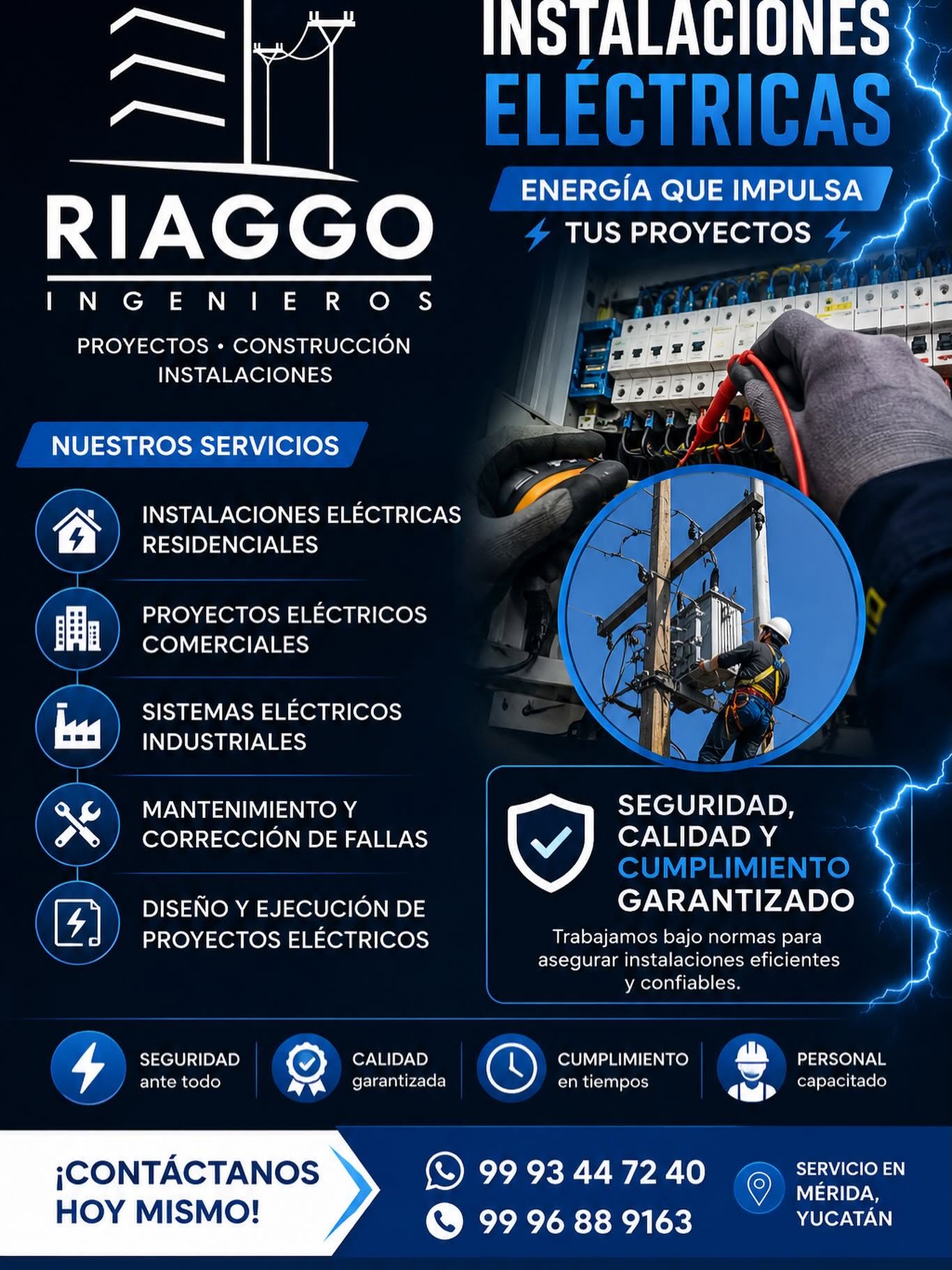 Servicios de Instalaciones Eléctricas - Riaggo Ingenieros