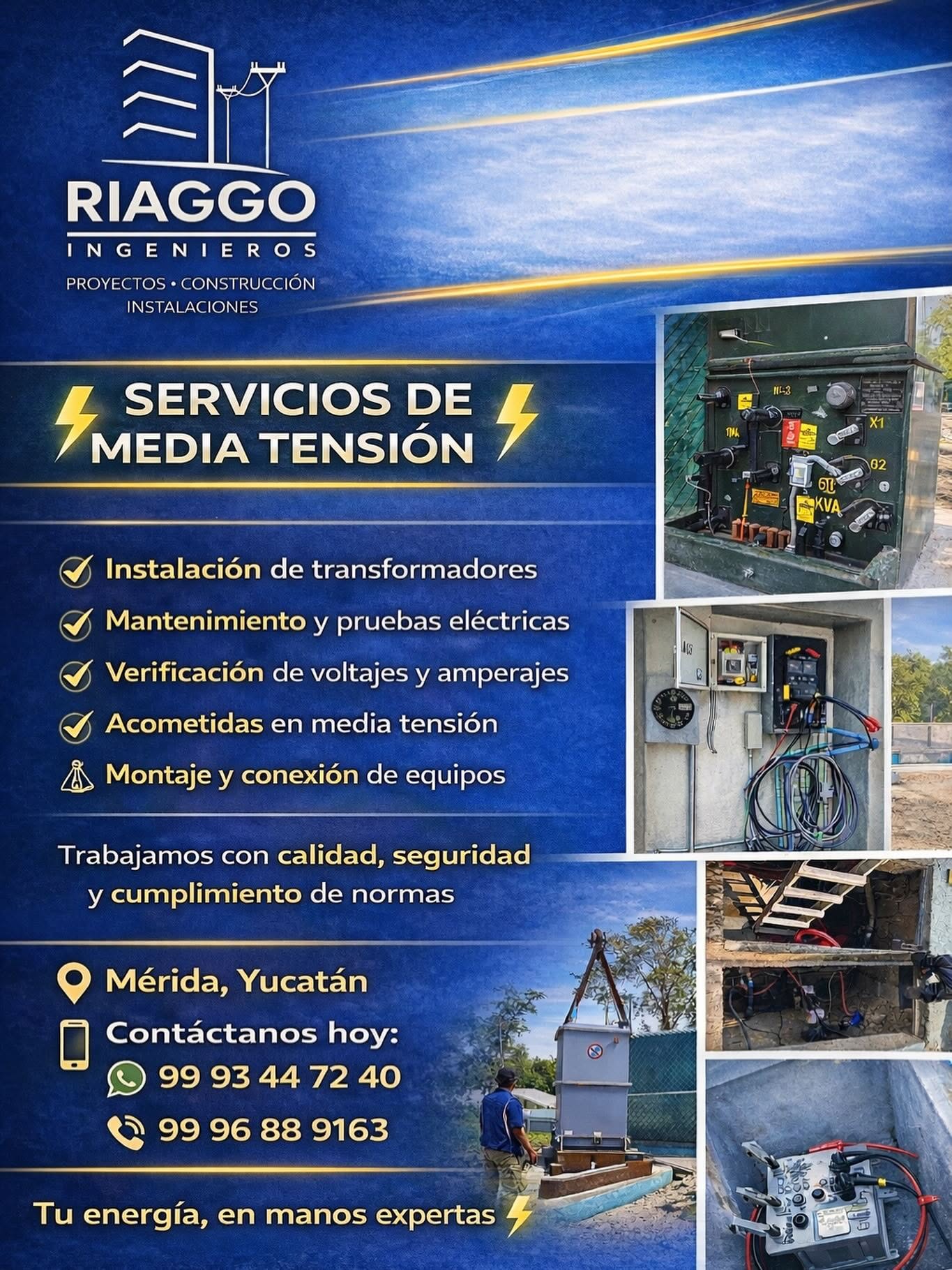 Servicios de Media Tensión - Riaggo Ingenieros