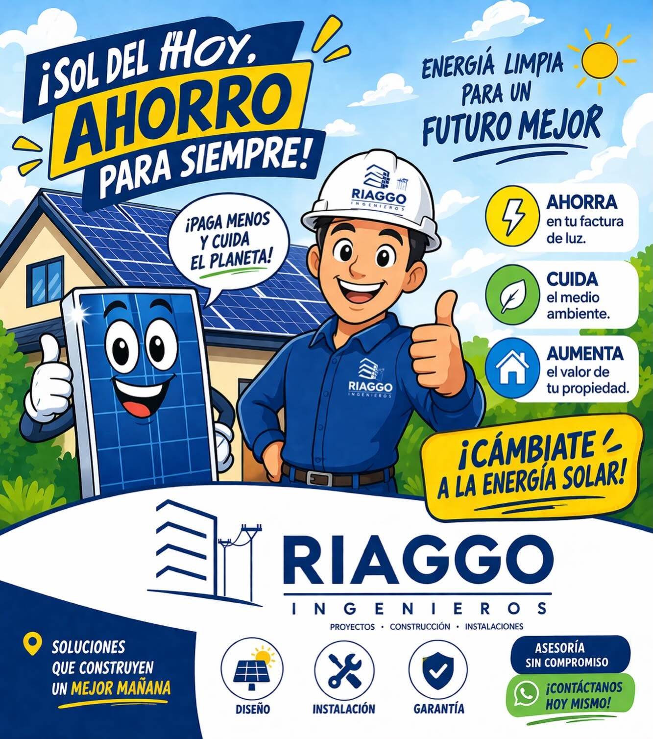 Instalación de Paneles Solares - Riaggo Ingenieros